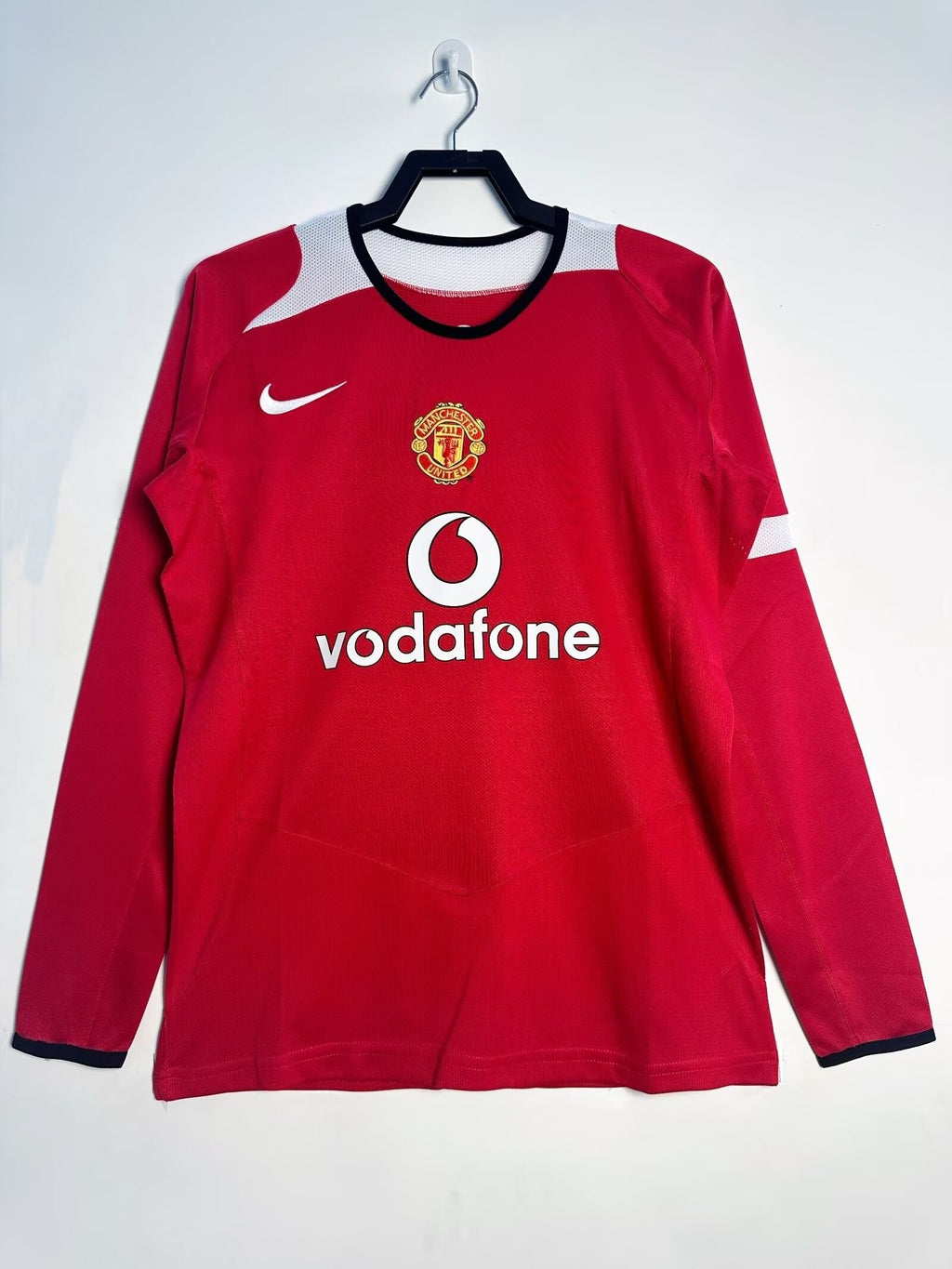 2005-2006 Retro Long Sleeve Manchester United Home
