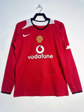 2005-2006 Retro Long Sleeve Manchester United Home