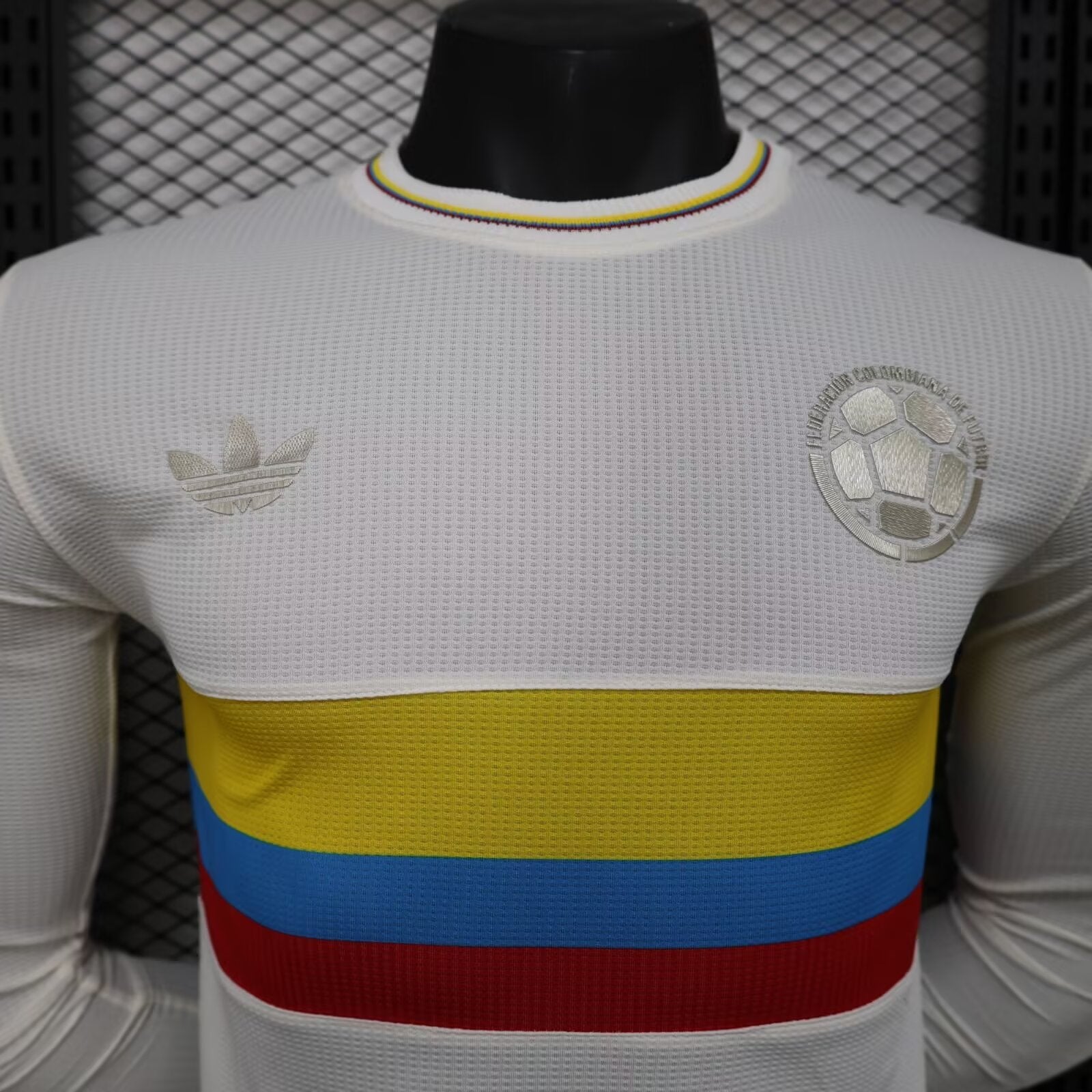 2024 Long Sleeve Player Version Colombia 100th White