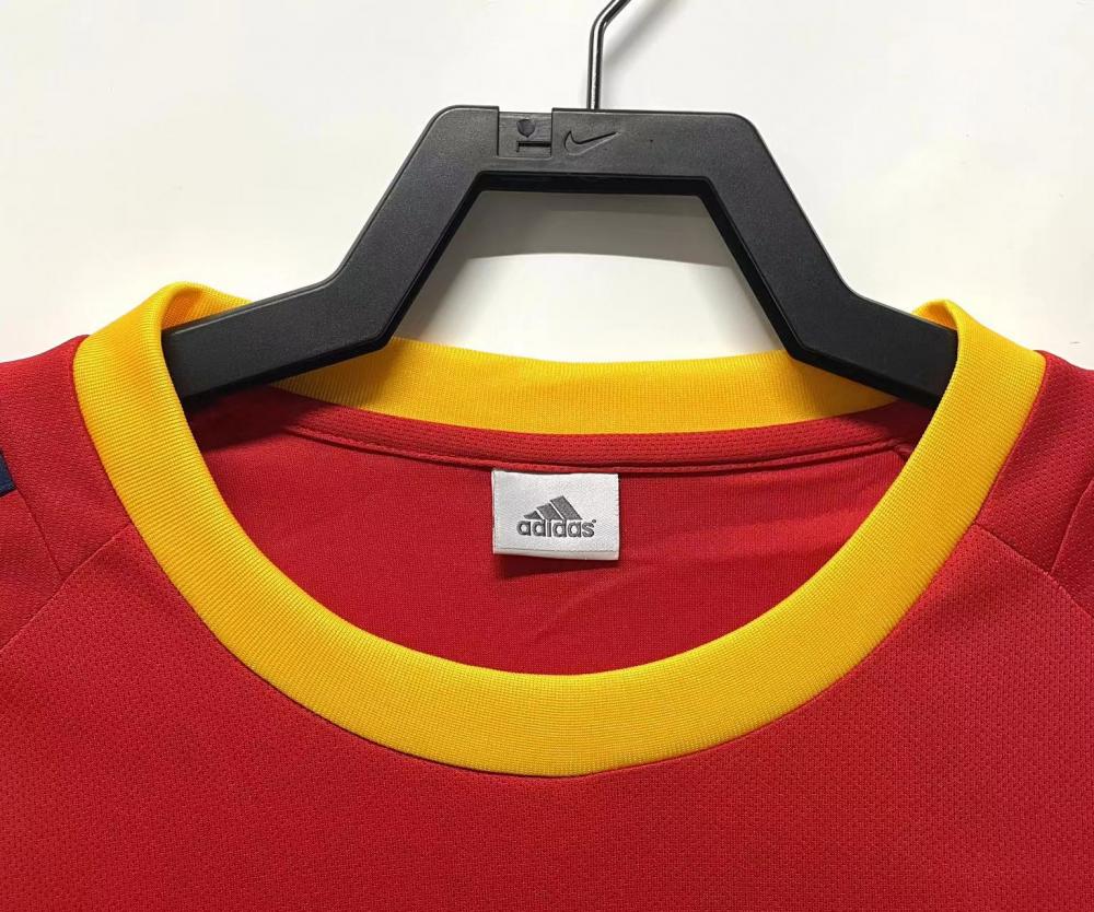 2002 Retro Spain Home Soccer Shirt
