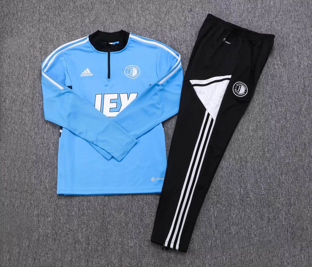 2022/2023 Feyenoord Rotterdam Half-Pull Training Suit Blue