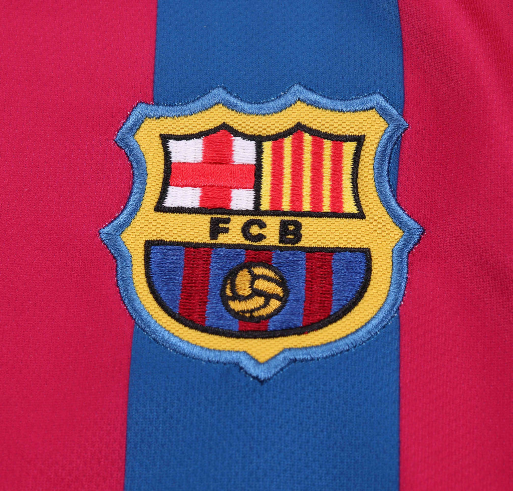2005-2006 Retro Long Sleeve Barcelona Home