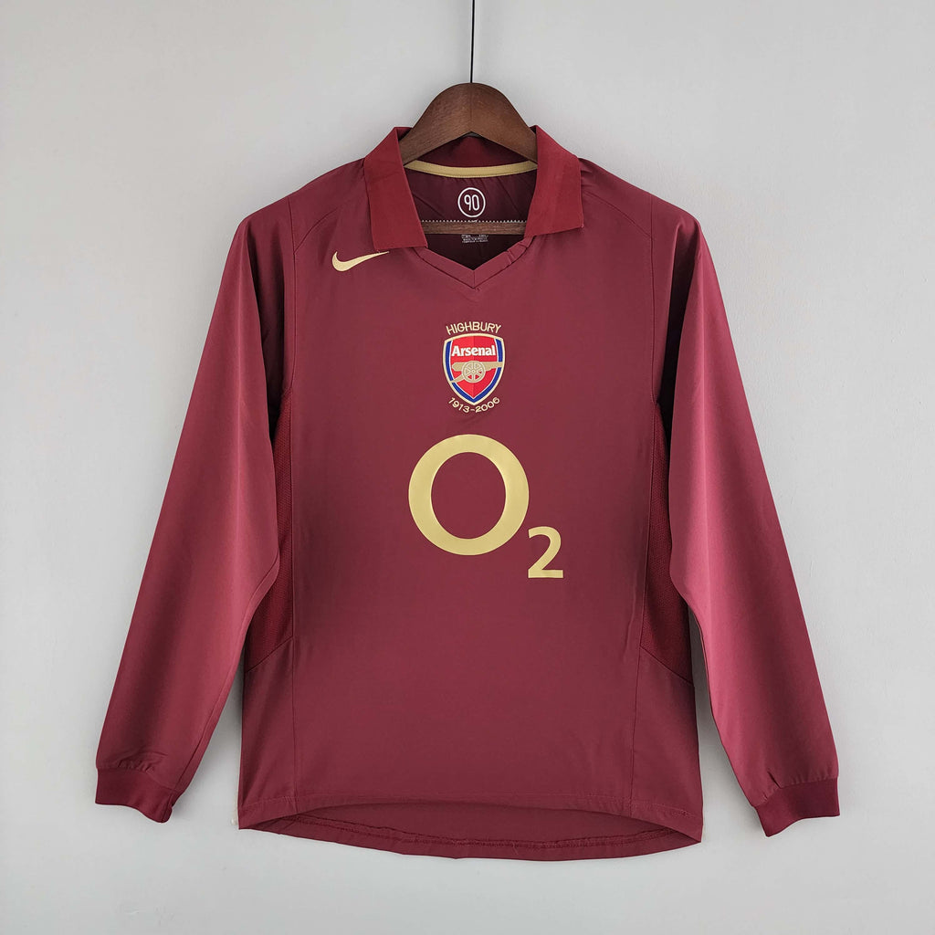 2005/2006 Retro Long Sleeve Arsenal Home
