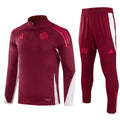2024 Bayern Half-Pull Training Suit Red Jersey Set