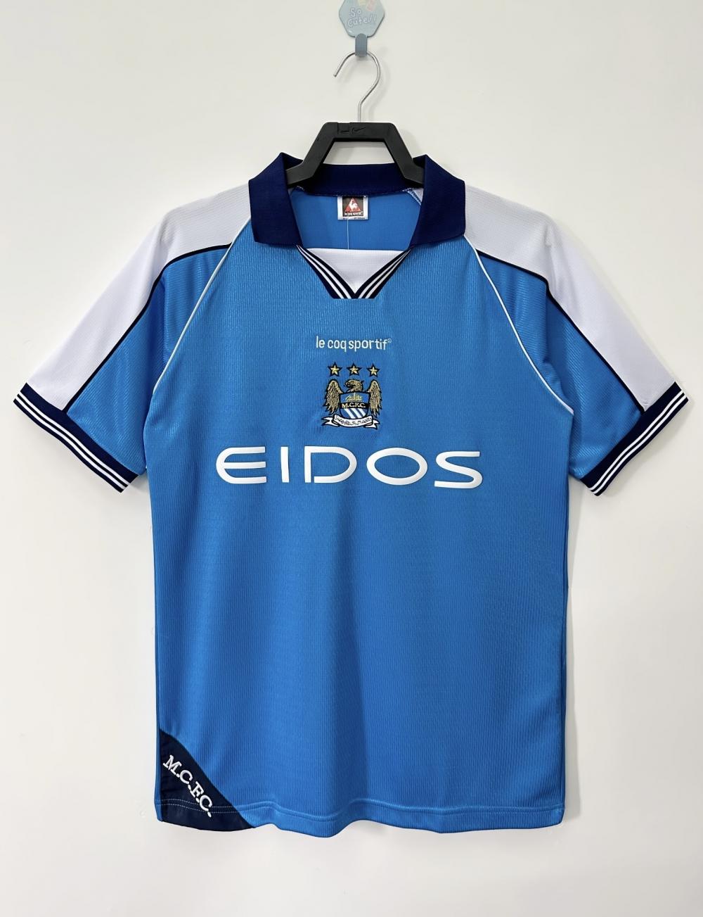 1999-2001 Retro Manchester City Home