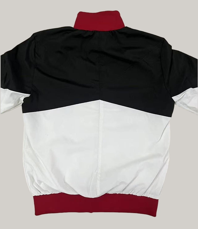 2025 Atletico Madrid Windbreaker Black-White Jersey