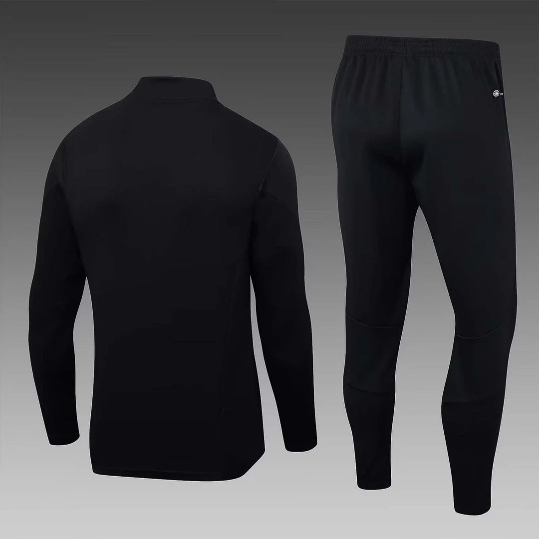 2023/2024 Bayern Munich Half-Pull Training Suit Black