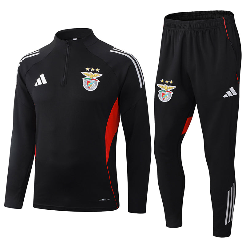 2025/2026 Benfica Half-Pull Training Suit Black
