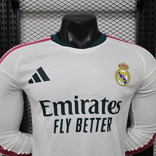 2026/2027  Long Sleeve Player Version Real Madrid Home Jersey 1:1 Thai Quality topjersey