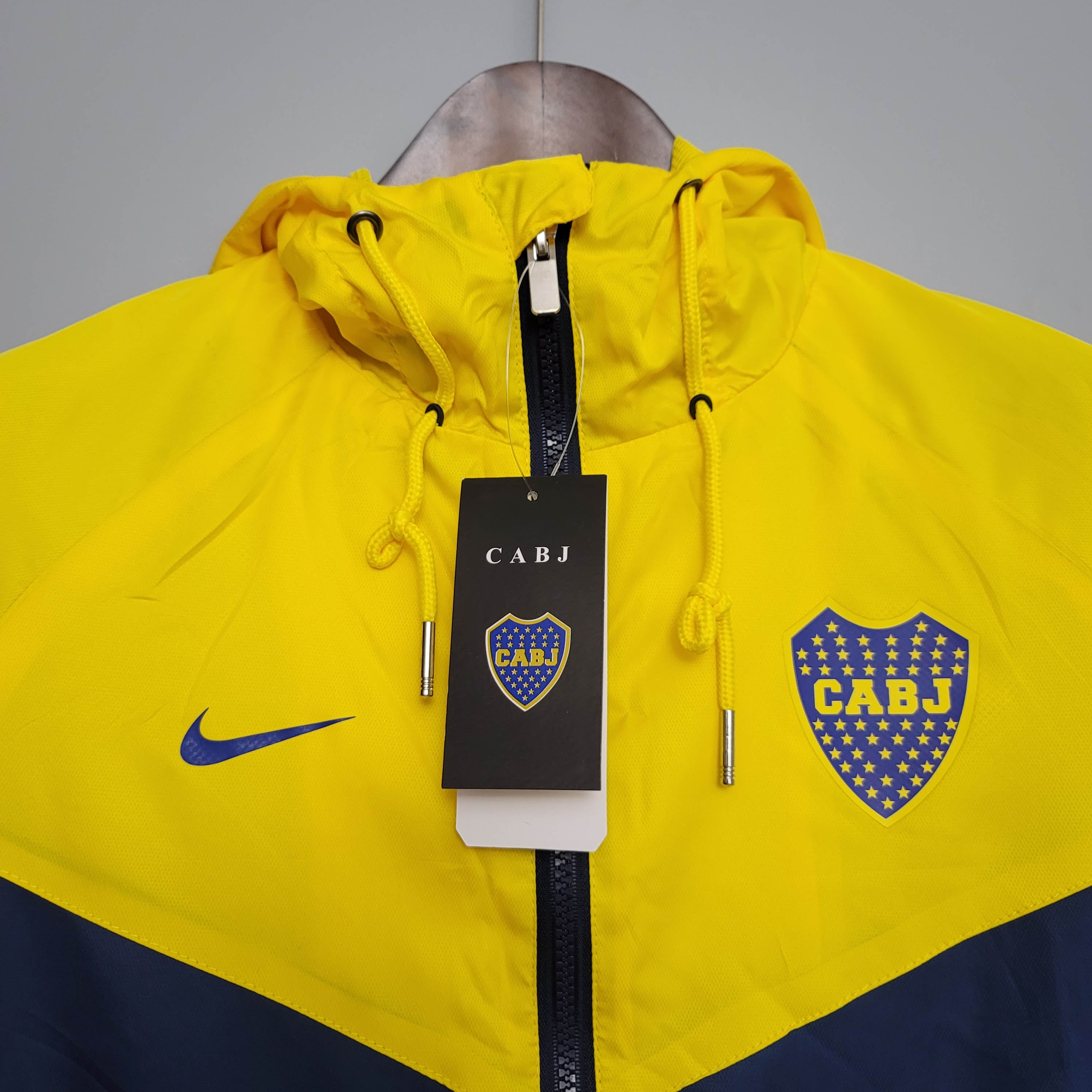 2021 Windbreaker Blue-Yellow Boca Juniors Jersey