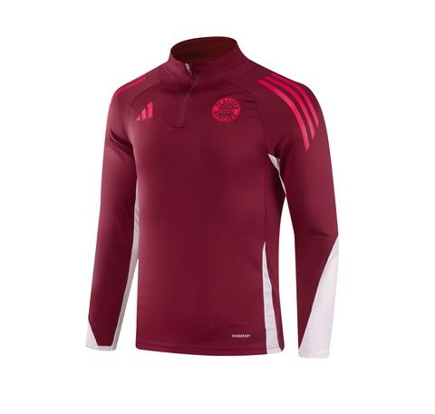 2024 Bayern Half-Pull Training Suit Red Jersey Set