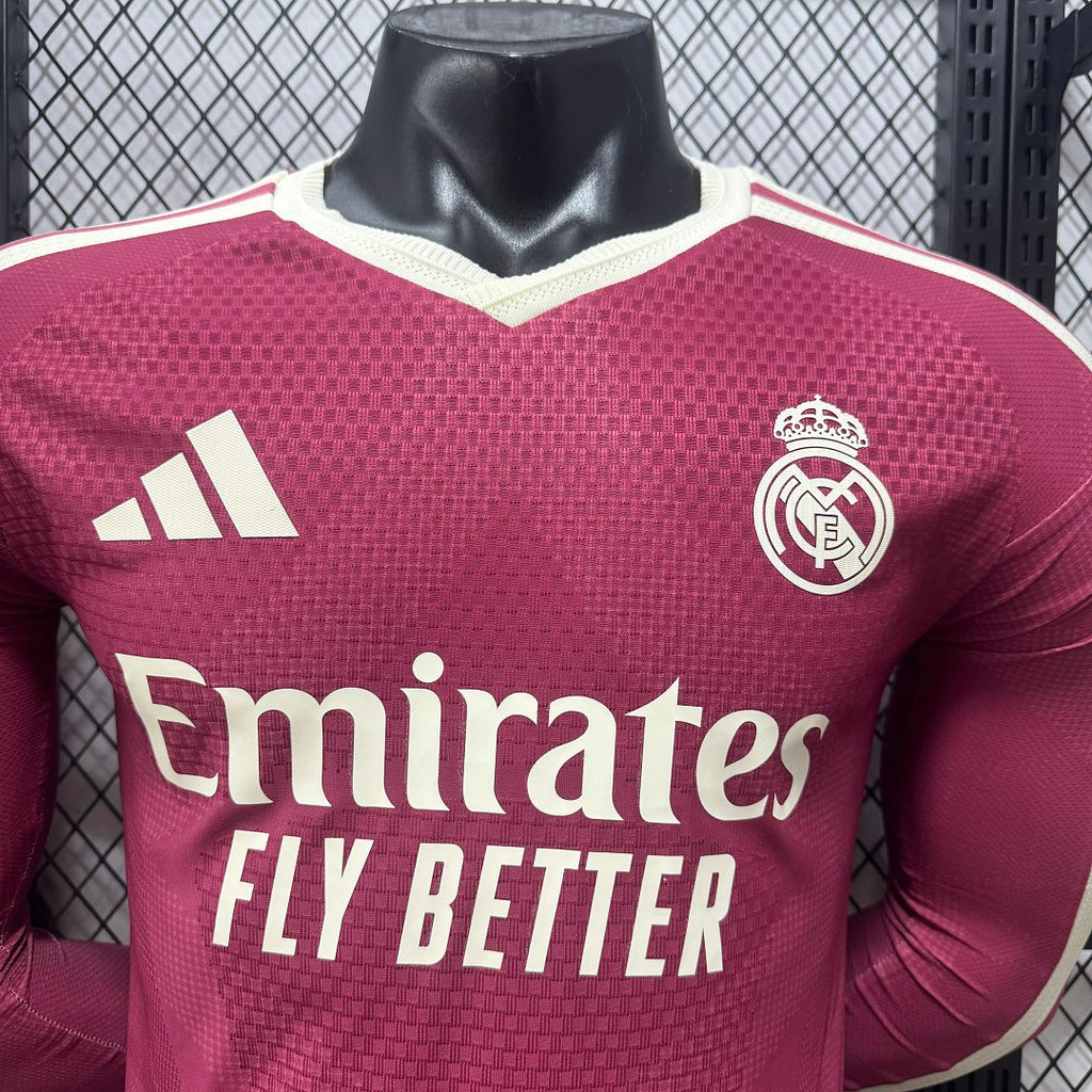 2026/2027 Long Sleeve Player Version Real Madrid Third Away  Jersey 1:1 Thai Quality topjersey