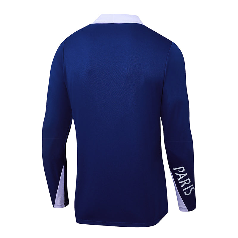 2025/2026 Psg Paris Saint-Germain Half-Pull Training Suit Blue Set