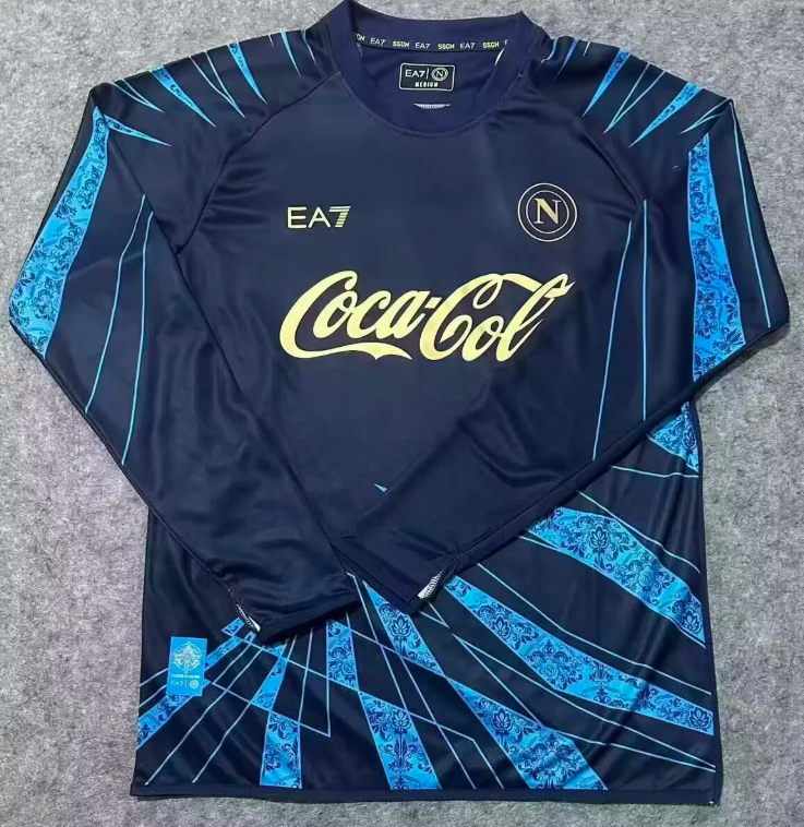 2026/2027 Long Sleeve Napoli Pre-Match Football Jersey 1:1 Thai Quality topjersey