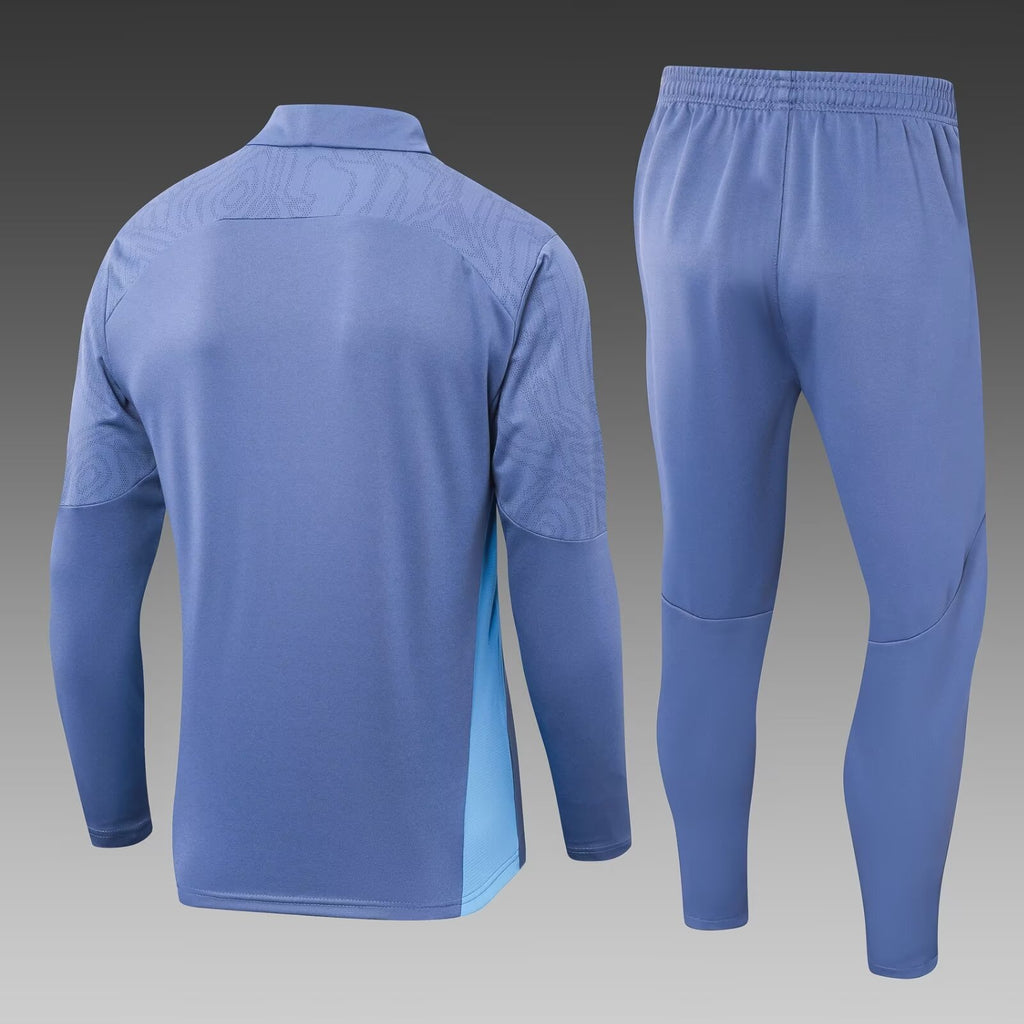 2024/2025 Manchester City Half-Pull Training Suit Grey
