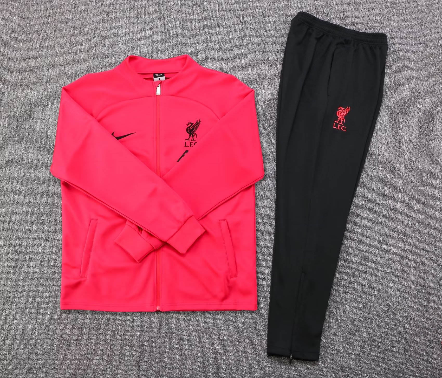 2022/2023 Liverpool Long Zipped Jacket Pink Jersey