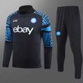2023-2024 Napoli Half-Pull Training Suit Dark blue