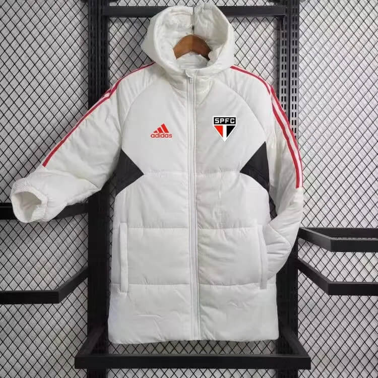 2024/2025 São Paulo White-Red Edge Soccer Long Cotton jacket
