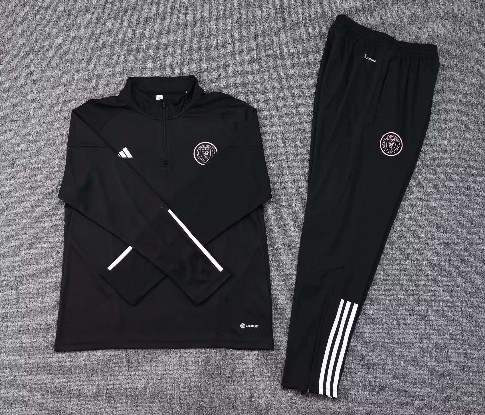 2023/2024 Inter Miami Half-Pull Training Suit black