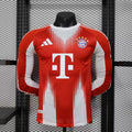 2025-2026 Long Sleeves Player Version Bayern Munich Home