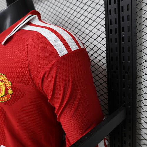 2026/2027 Long Sleeve Player Version Manchester United Home Football Shirt 1:1 Thai Quality topjersey