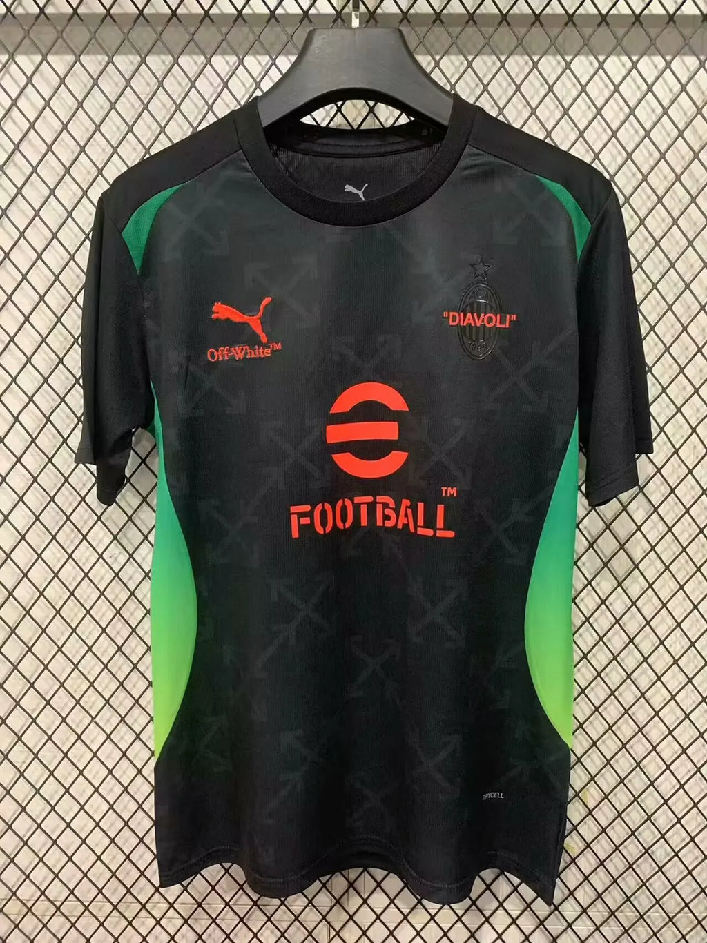 2025/2026 AC Milan Pre-match training uniforms Black