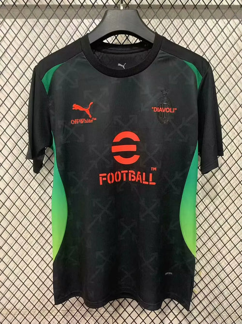 2025/2026 AC Milan Pre-match training uniforms Black