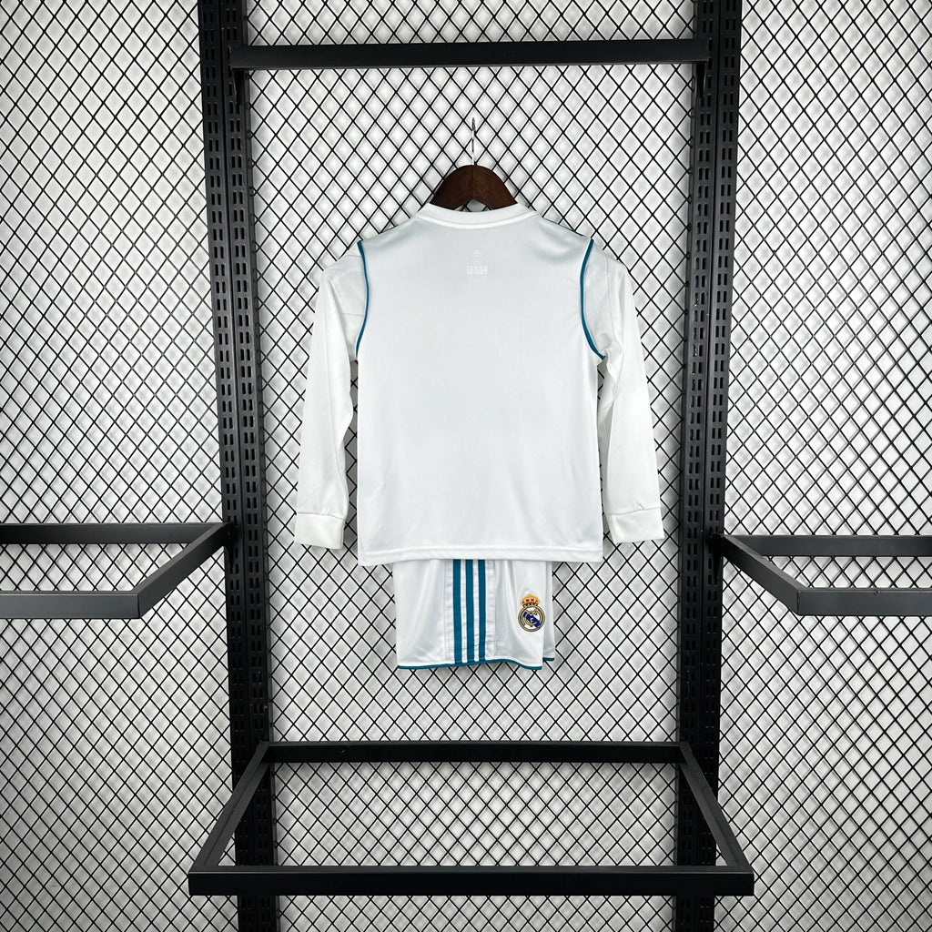 2017/2018 Retro Long Sleeve Real Madrid Home