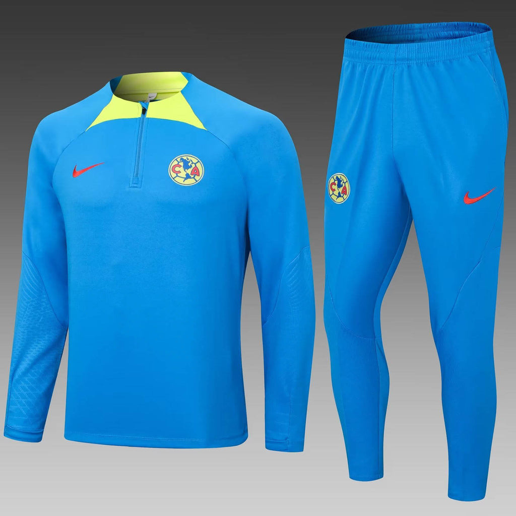 2023/2024 América Half-Pull Training Suit Blue