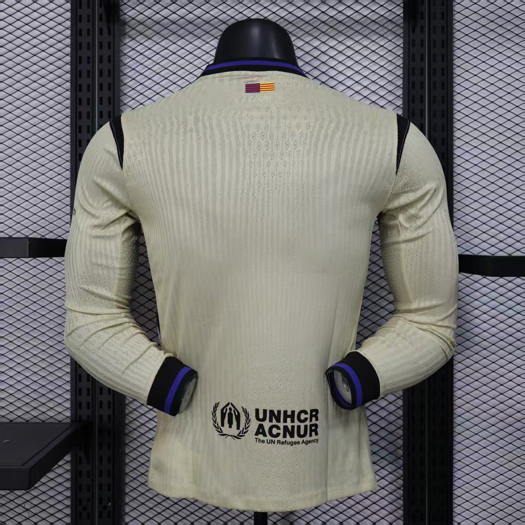 2025/2026 Long Sleeve Player Version Barcelona Away