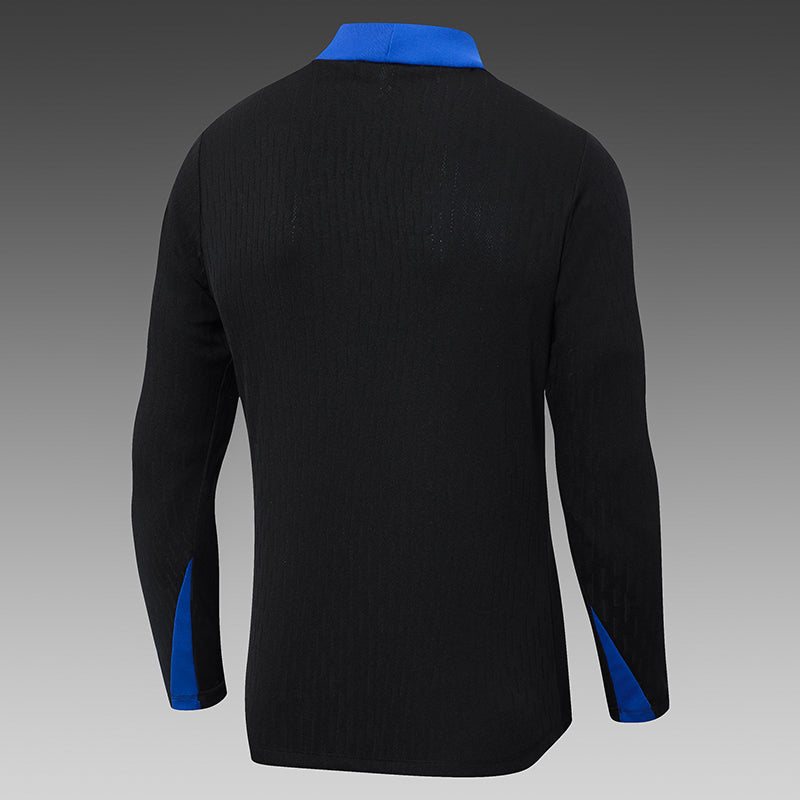 2024-2025 France Half-Pull Training Suit Black
