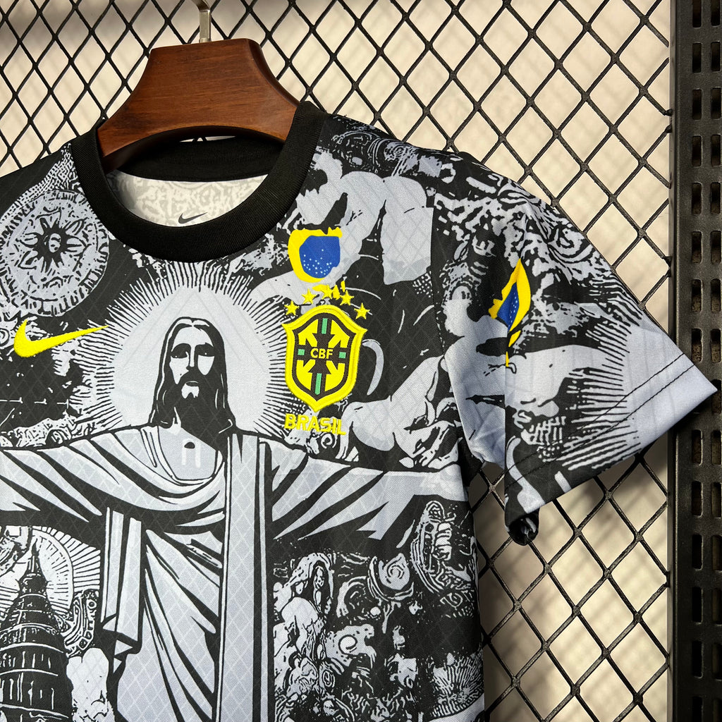 2024-2025 Brazil Special Edition Gray Kids Size