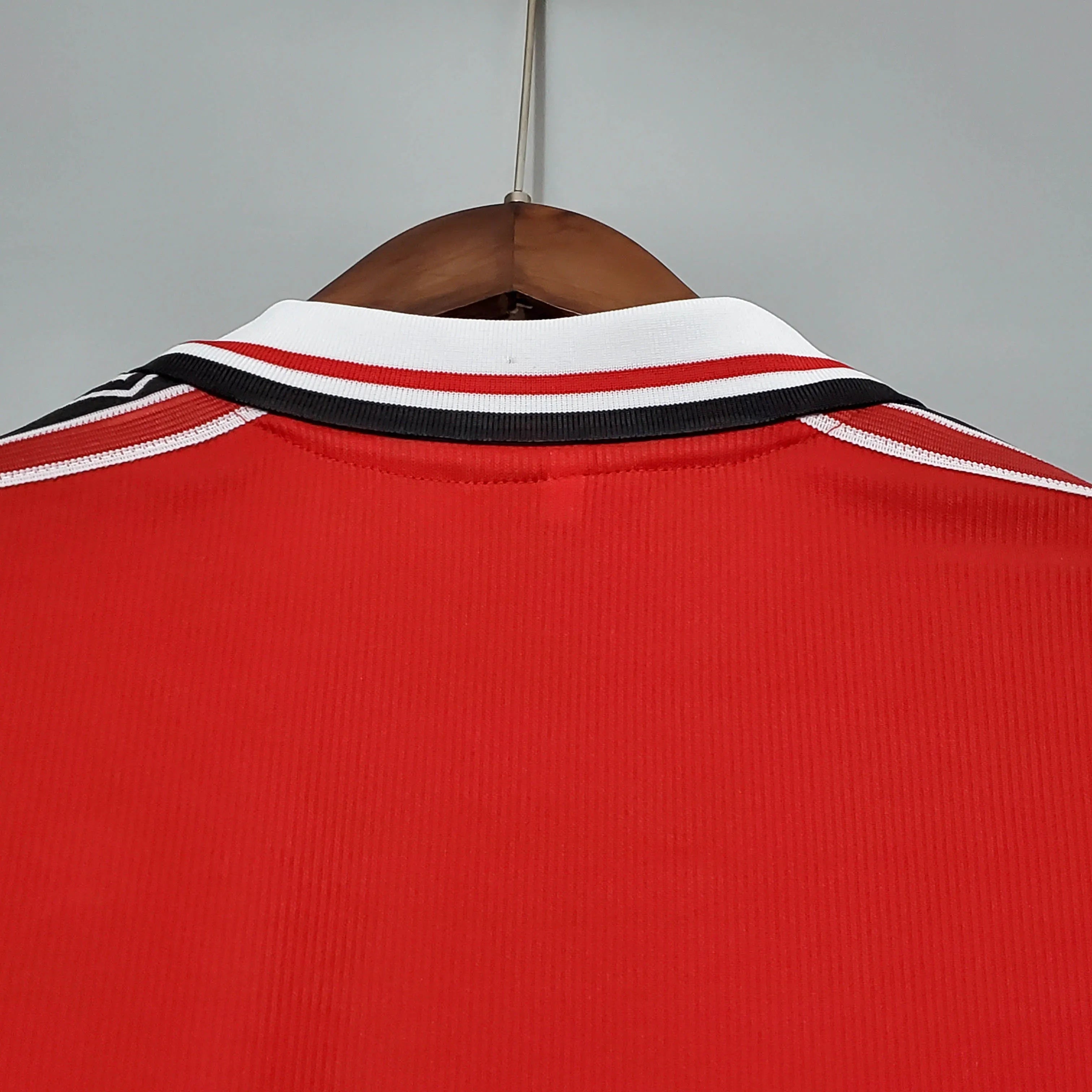 1998-1999 Retro Long Sleeve Manchester United Home