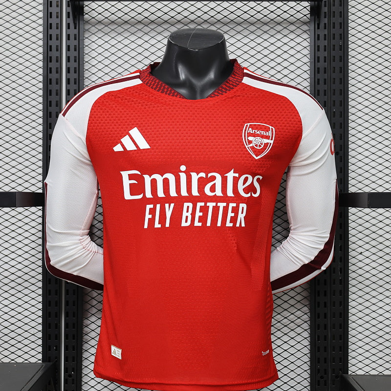2026/2027 Long Sleeves Player Version Arsenal Home Football Shirt 1:1 Thai Quality topjersey