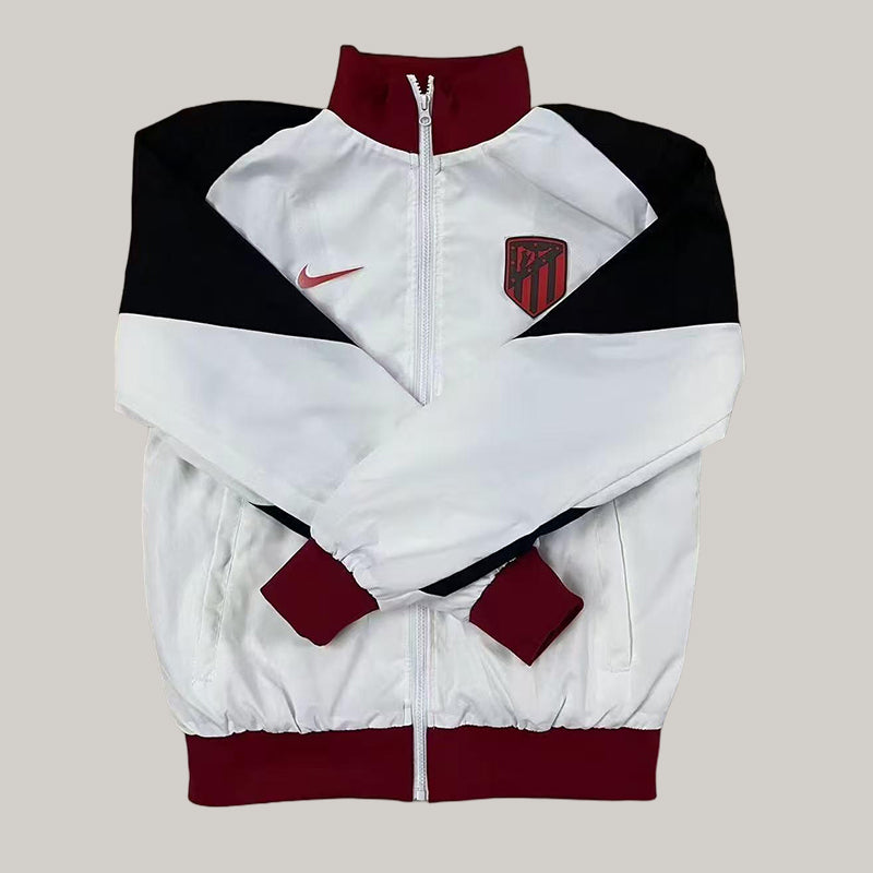 2025 Atletico Madrid Windbreaker Black-White Jersey