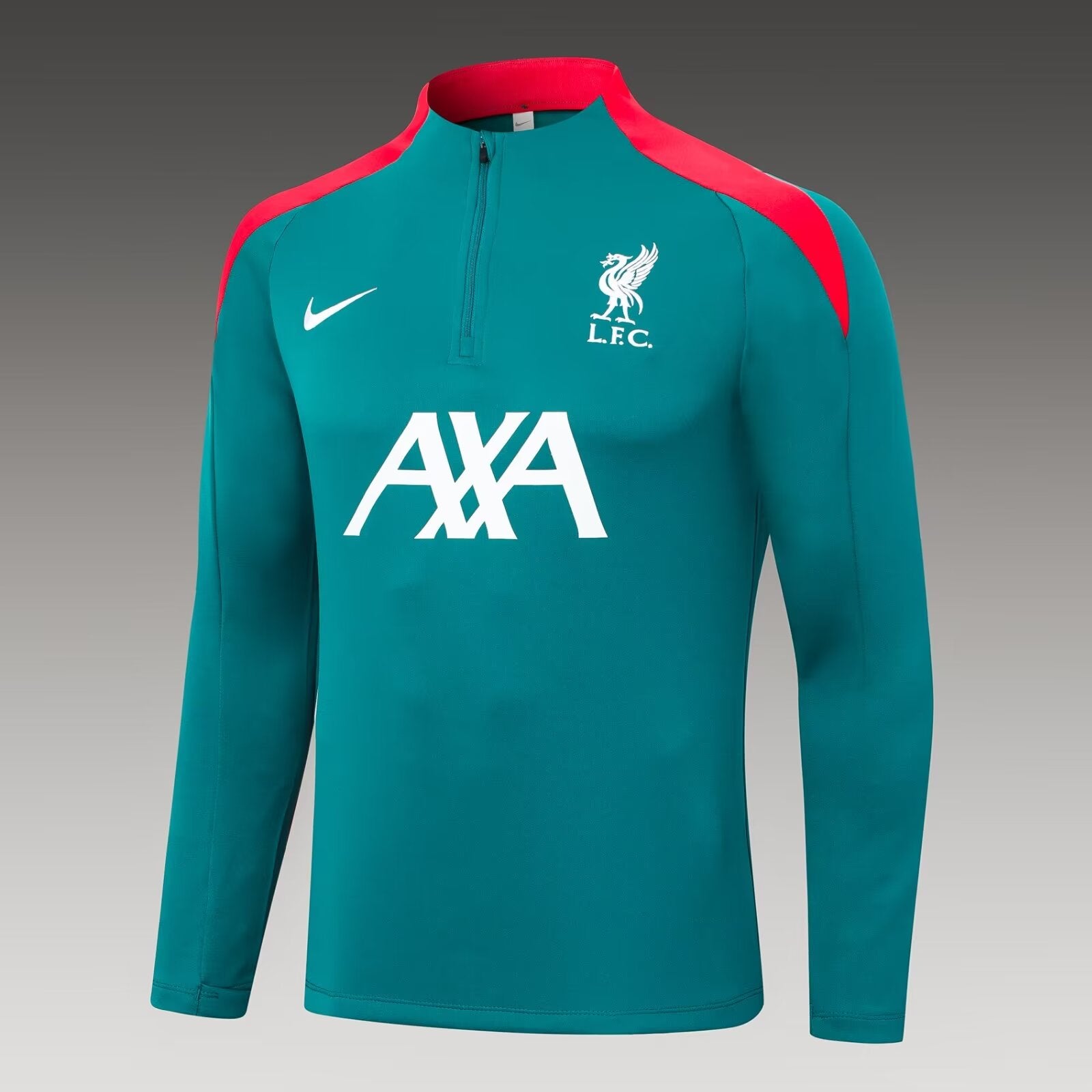 2024/2025 Liverpool Half-Pull Training Suit Green Jersey