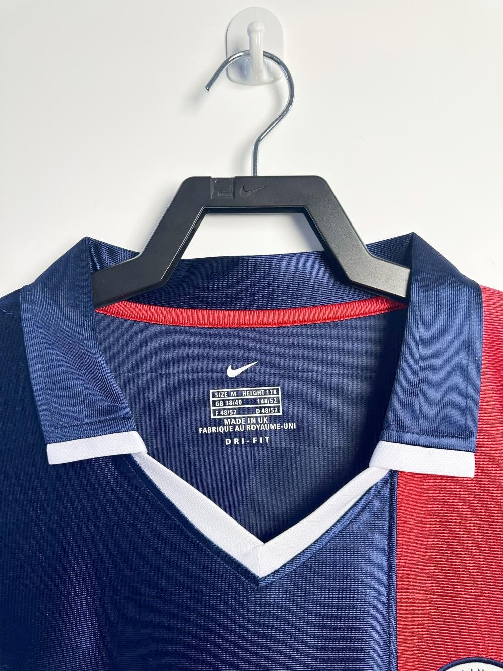 2001/2002 Retro Long Sleeve Psg Paris Saint-Germain Home