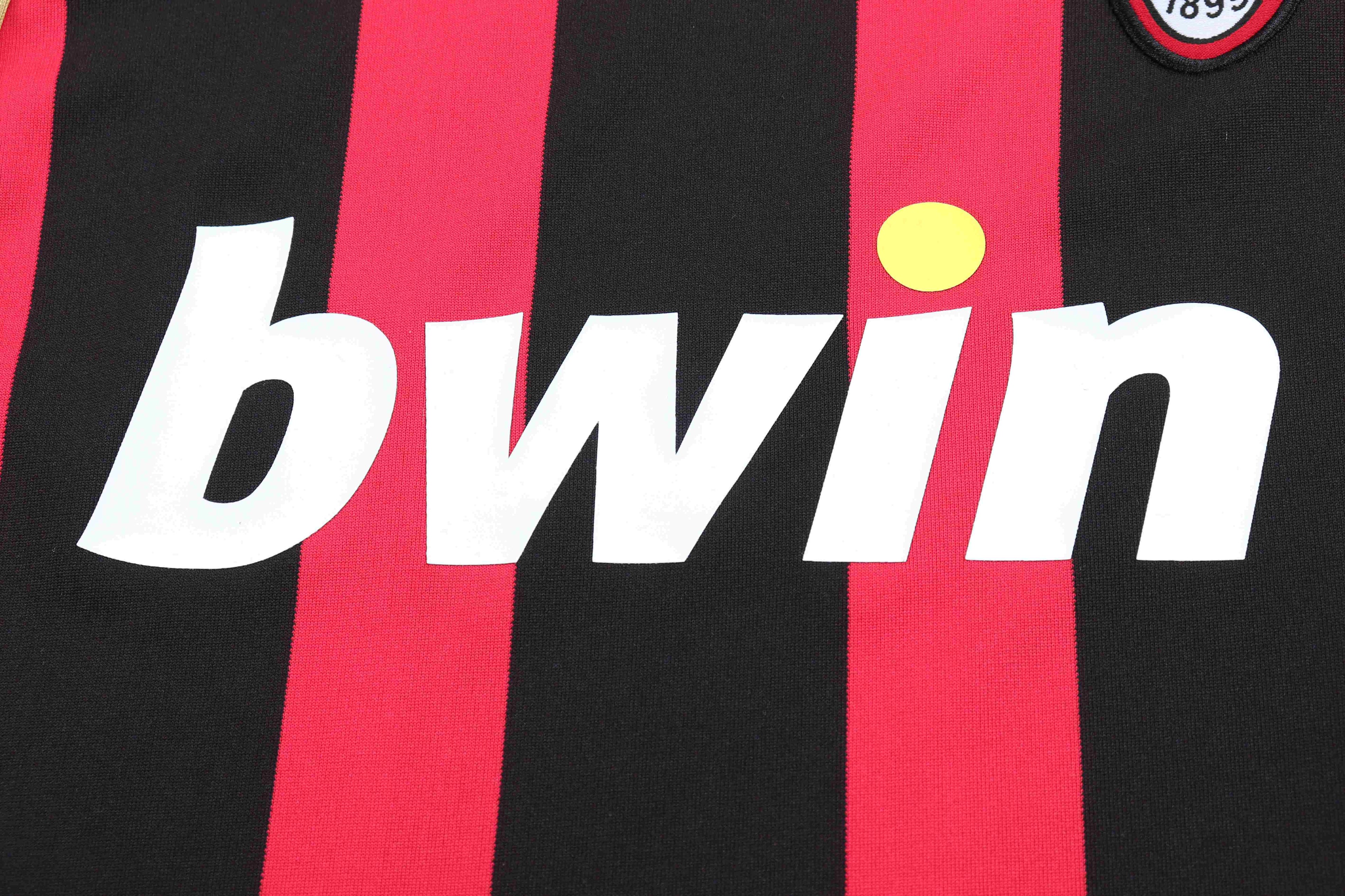 2006/2007 Retro Long Sleeve AC Milan Home