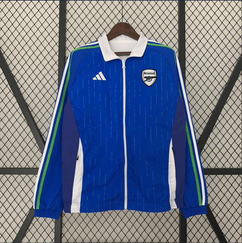 2024/2025 Arsenal Reversible Windbreaker Blue-White