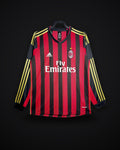 2013/2014 Retro Long Sleeve AC Milan Home