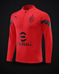 2022/2023 AC Milan Half-Pull Training Suit Red