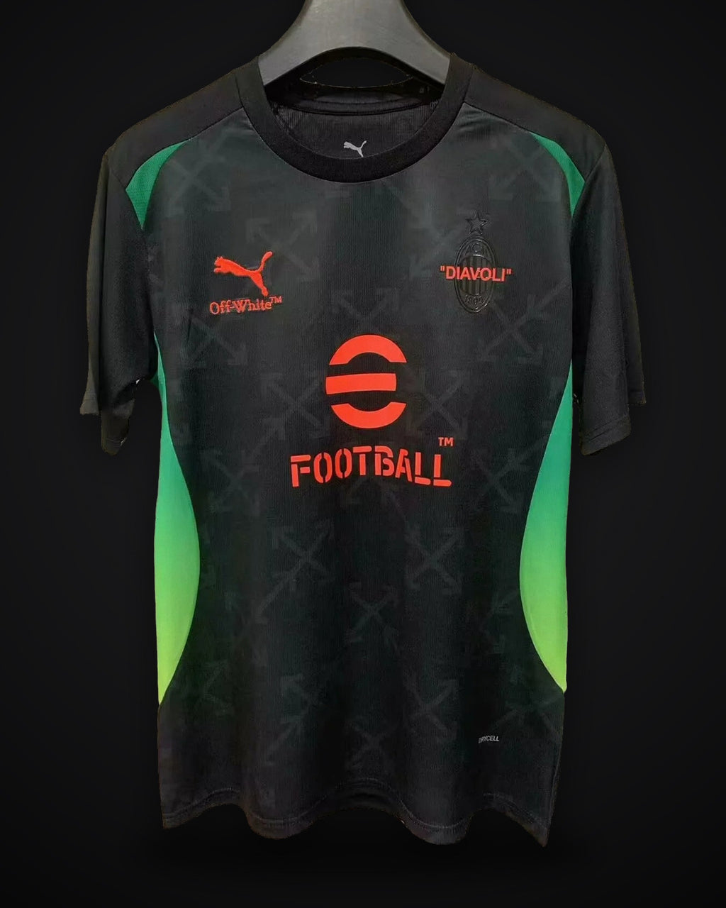 2025/2026 AC Milan Pre-match training uniforms Black