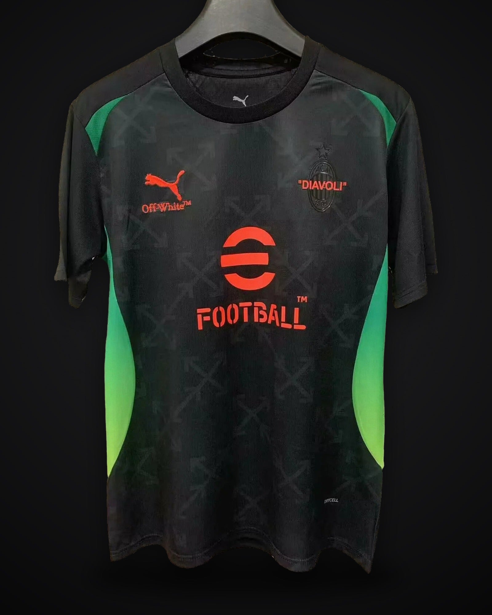 2025/2026 AC Milan Pre-match training uniforms Black