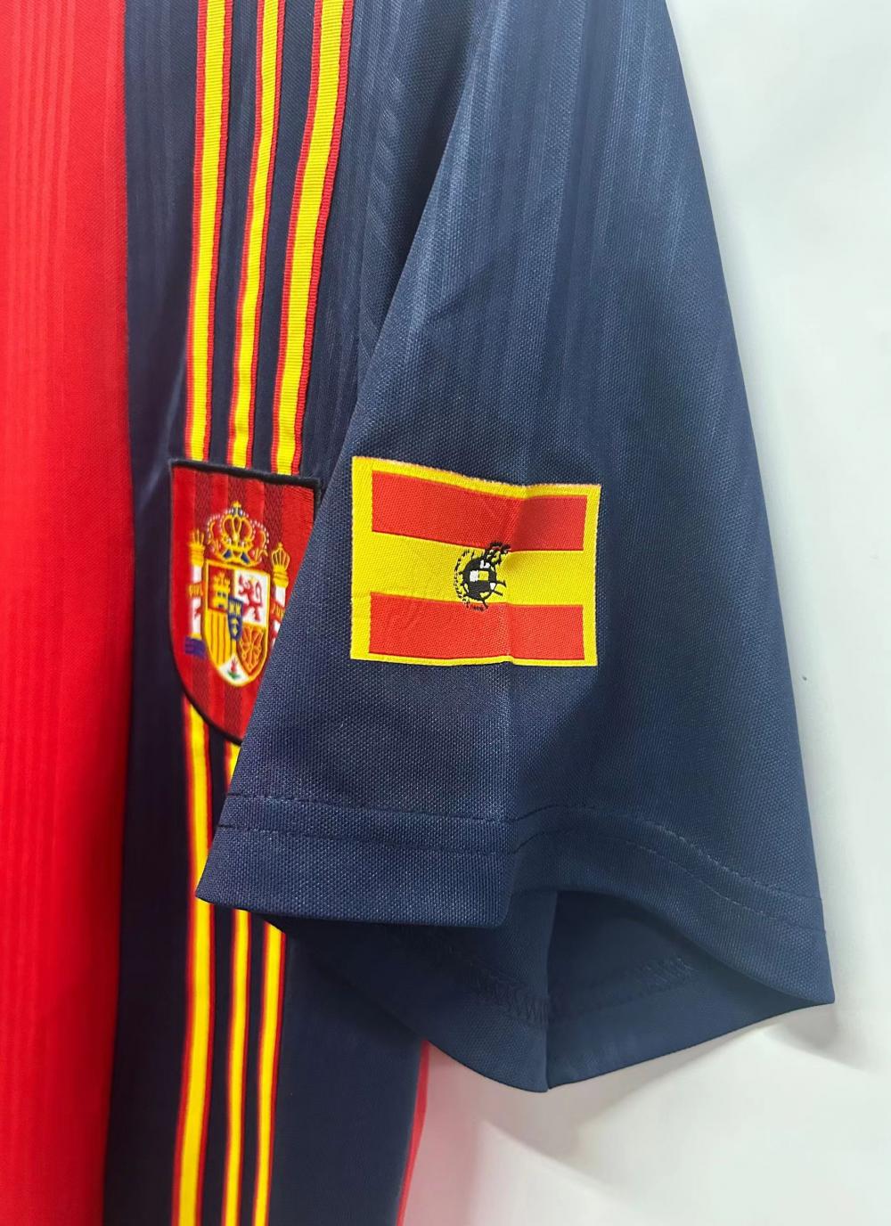 1996 Retro Spain Home Soccer Shirt
