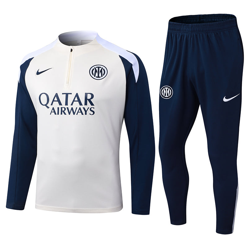 2025/2026 Inter Milan Half-Pull Training Suit Light yellow