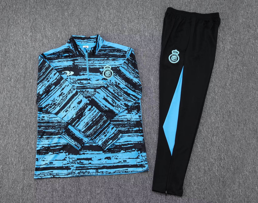 2022/2023 Al-Nassr Half-Pull Training Suit Blue