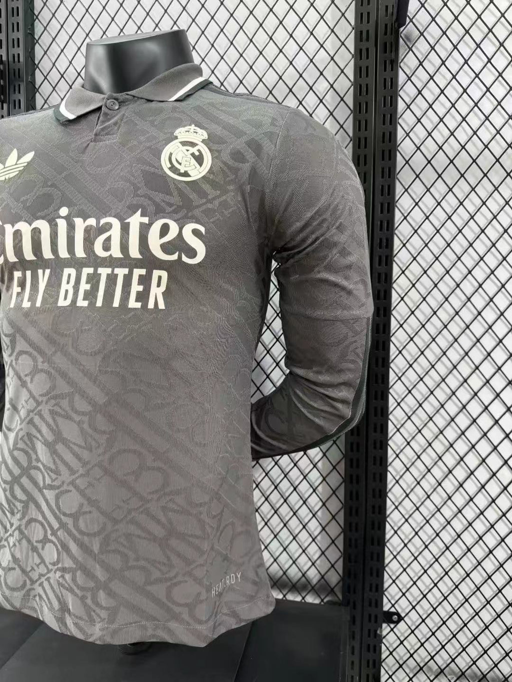2024/2025 Player Version Real Madrid Third Away Long Sleeve Jersey