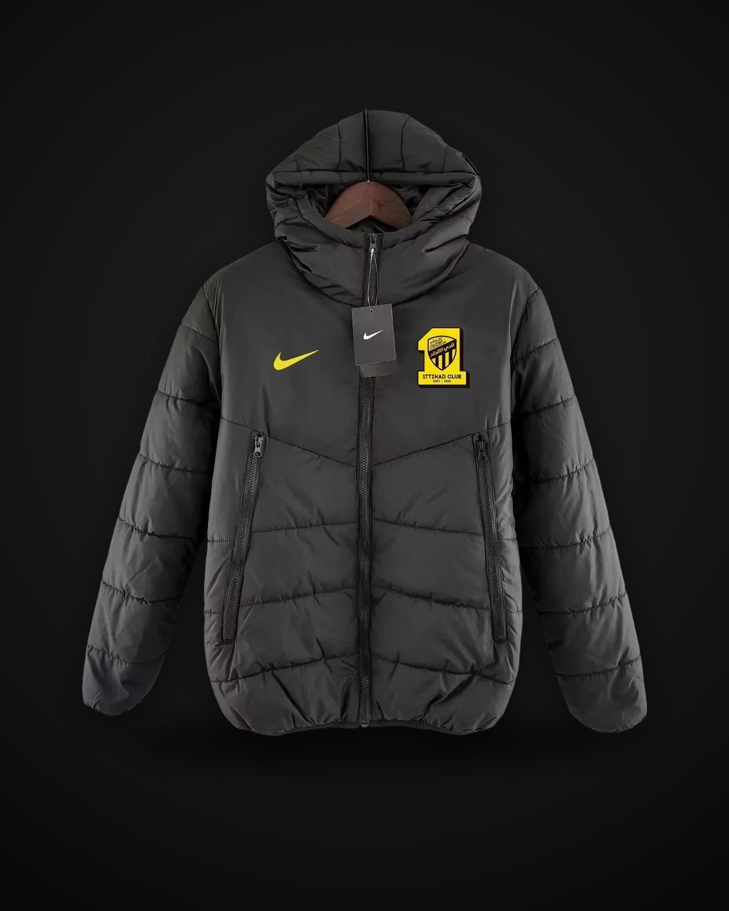 2024/2025 Al-Ittihad Black Soccer Cotton jacket