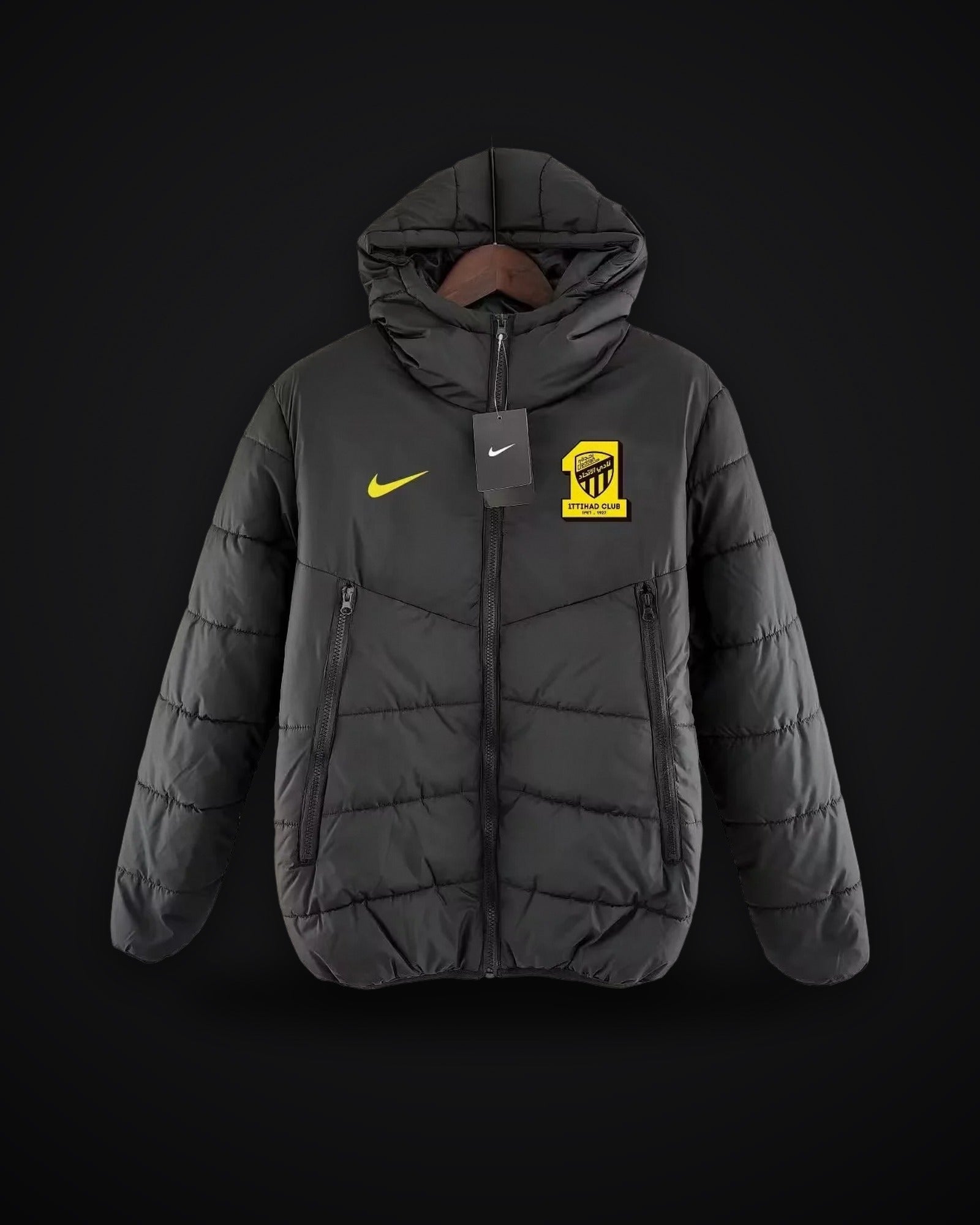 2024/2025 Al-Ittihad Black Soccer Cotton jacket