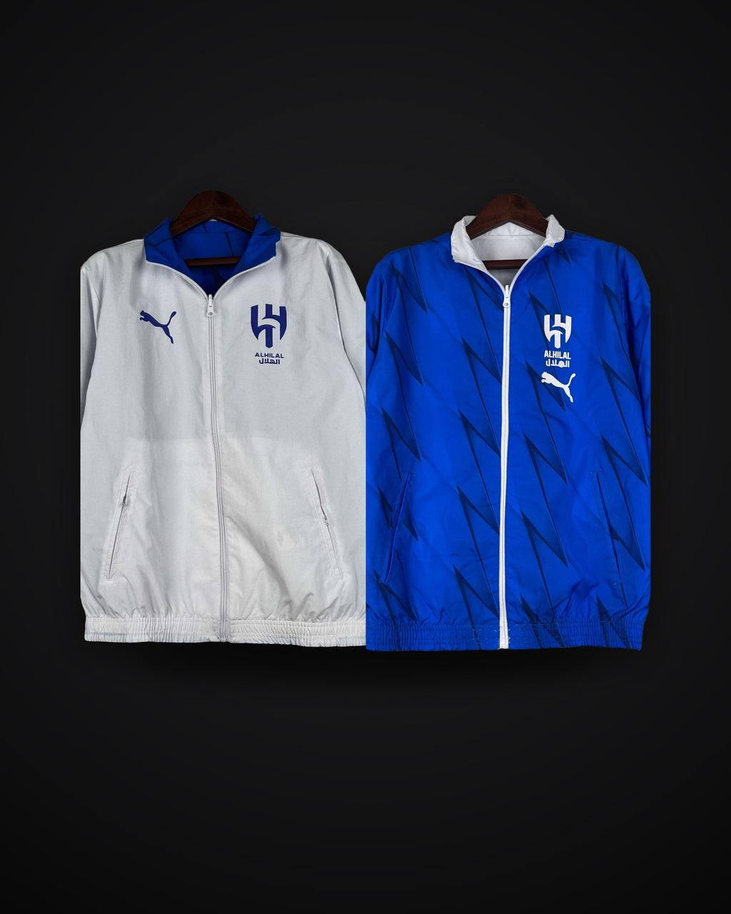 2023/2024 Al-Nassr Reversible Windbreaker(White-Blue)
